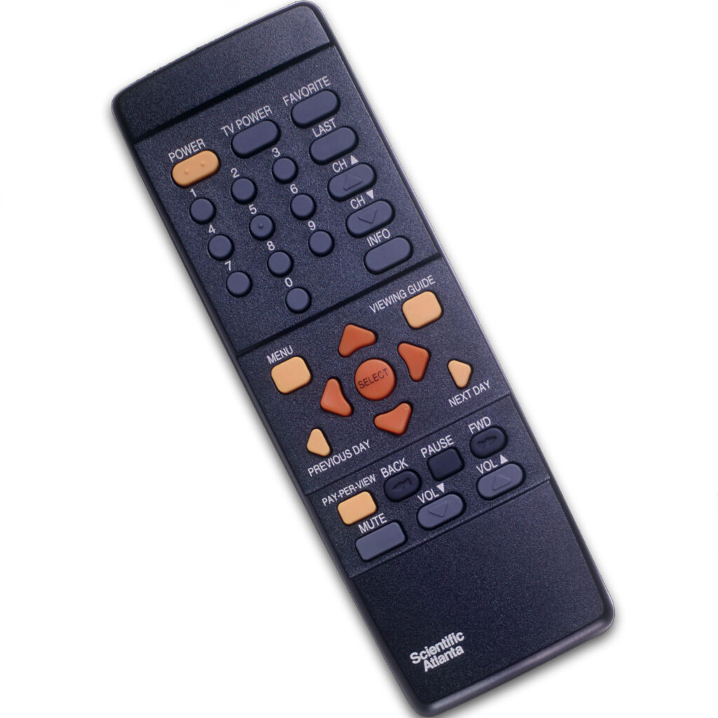 Scientific Atlanta made the remote controls for the set-top boxes