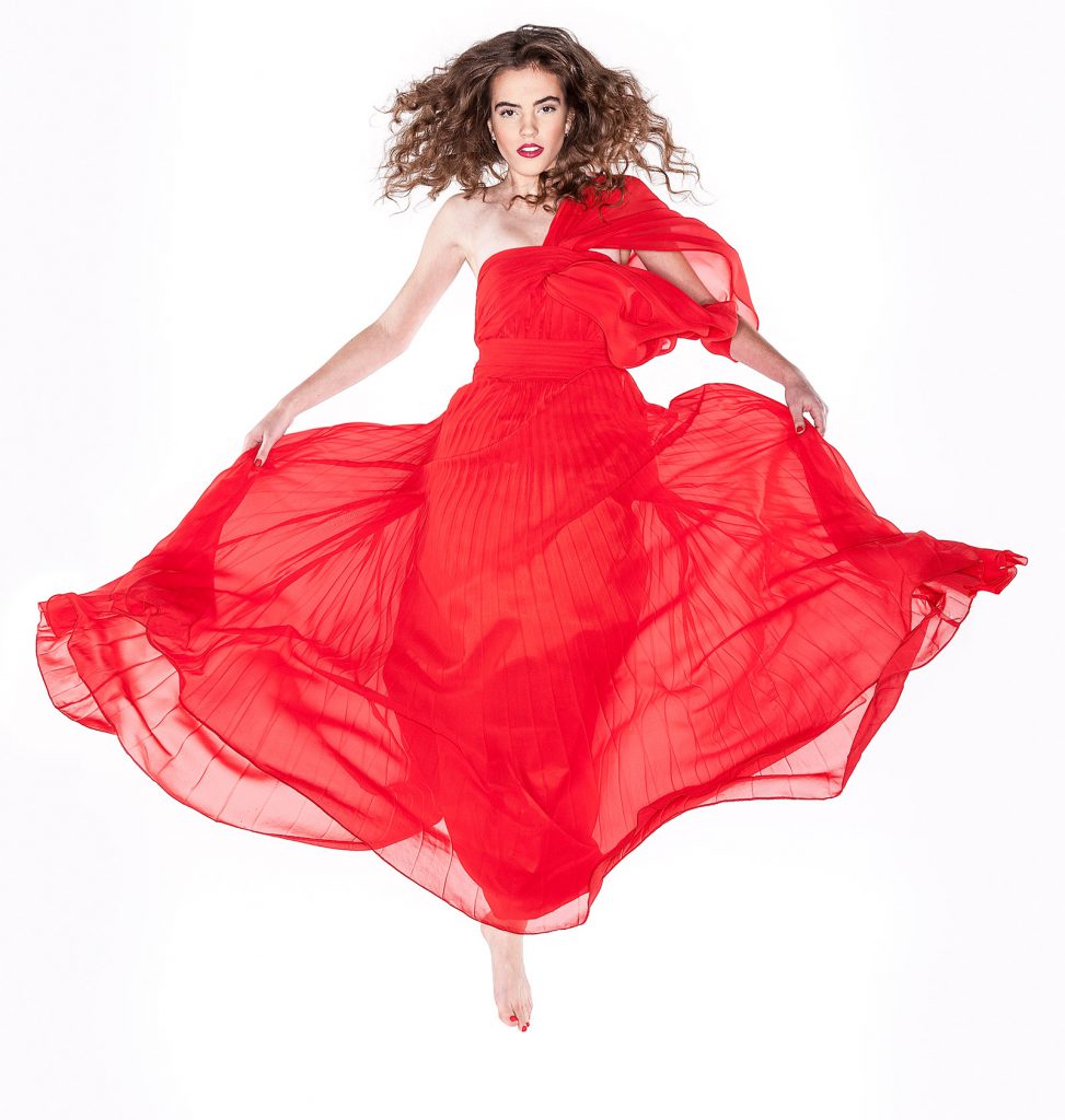 Kevin Ames Photography Flying Red Dress